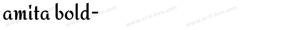 amita bold字体转换